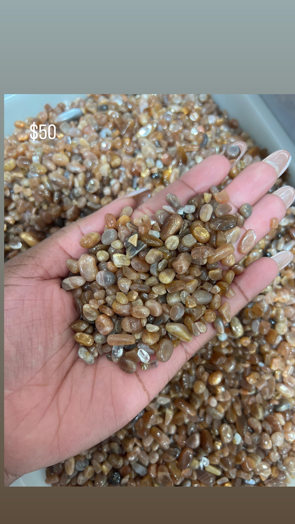Golden Moonstone Chips