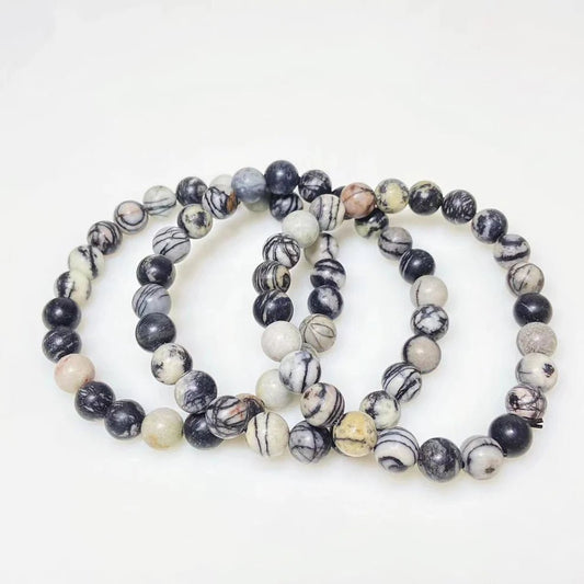 Black Vein Jasper Bracelet - Sun Crystal Wholesaler