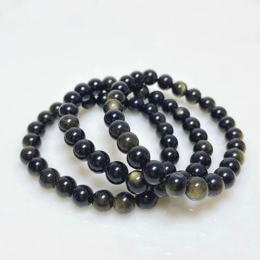 Gold Sheen Obsidian Bracelet - Sun Crystal Wholesaler