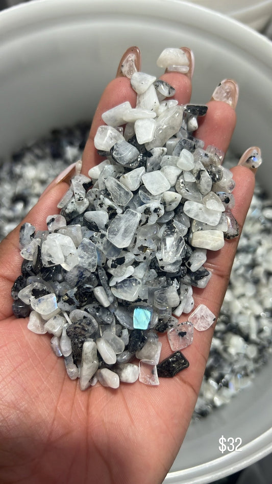 Rainbow Moonstone Chips - Sun Crystal WholesalerChips