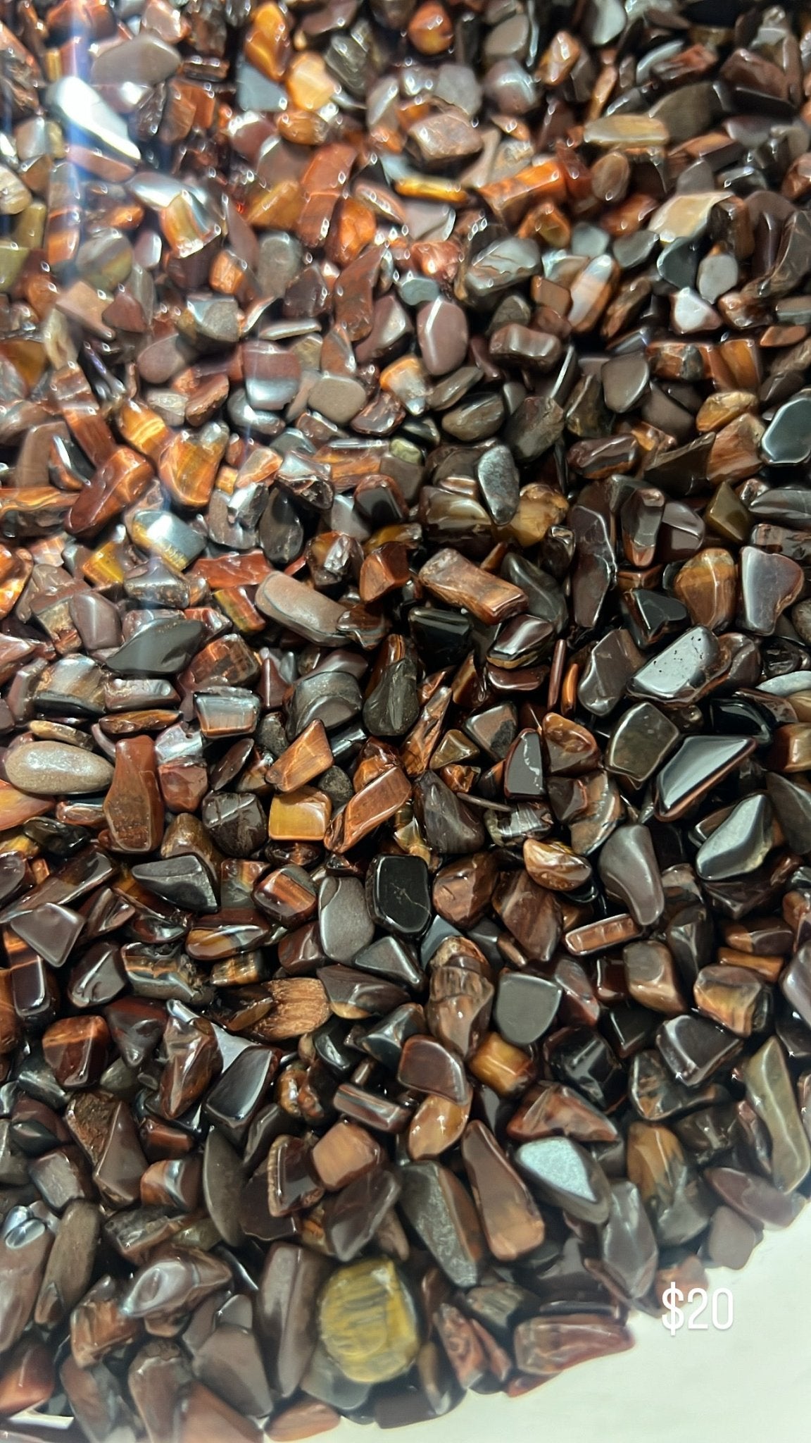 Red Tiger Eye Chips - Sun Crystal WholesalerChips