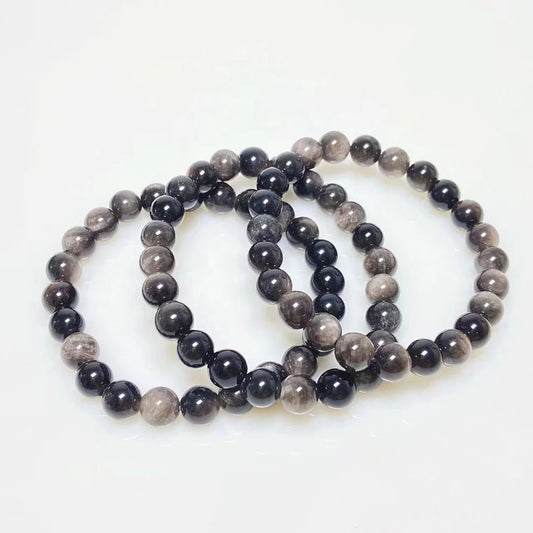 Silver Sheen Obsidian Bracelet - Sun Crystal Wholesaler