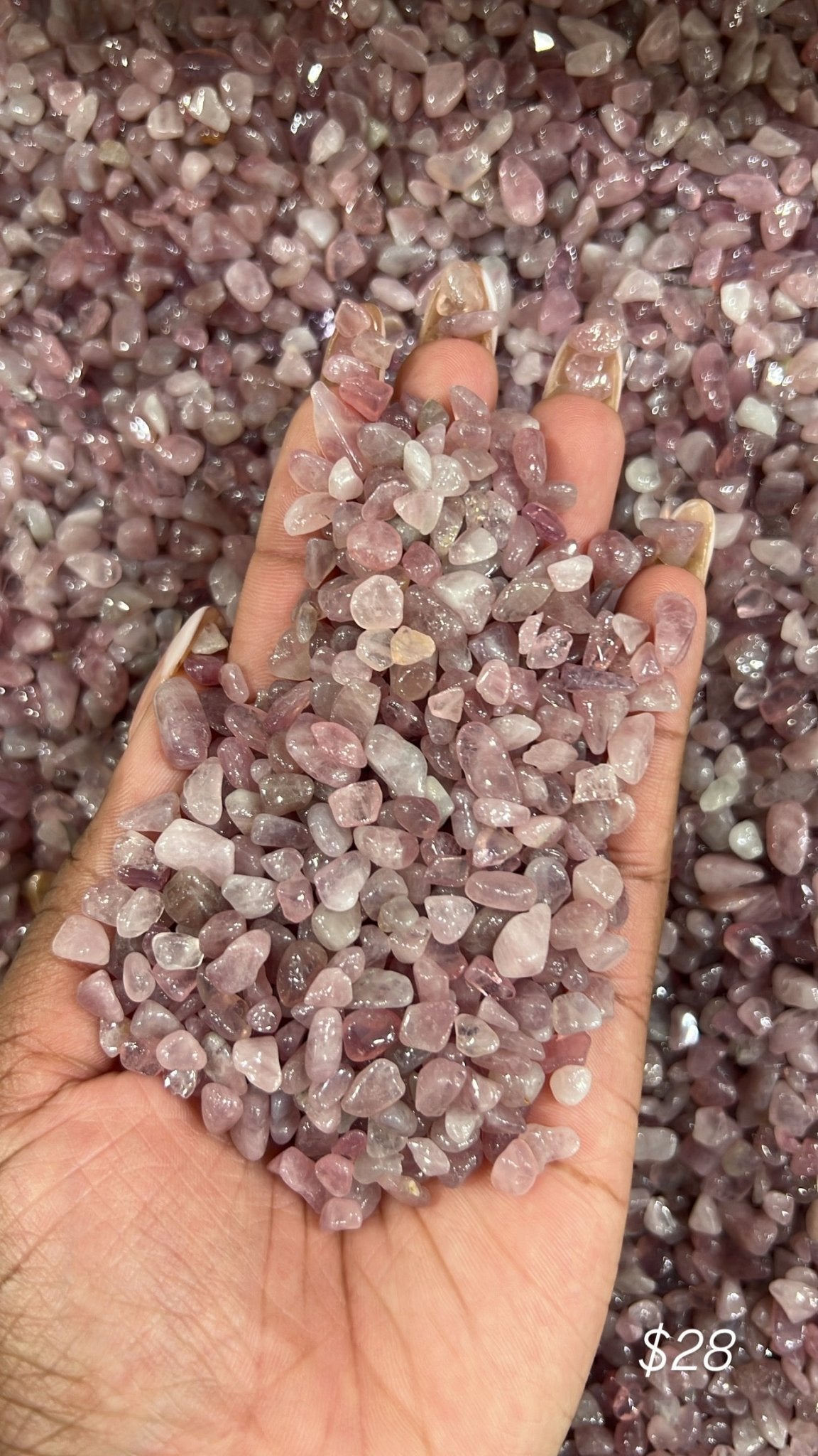 Strawberry Quartz Chips - Sun Crystal WholesalerChips