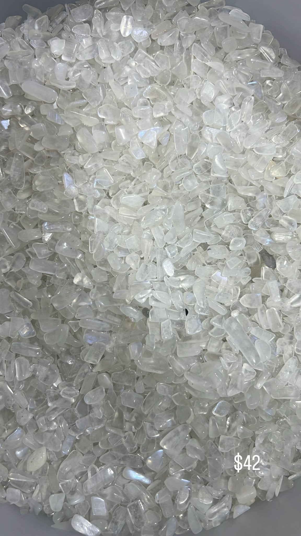 White Moonstone Chips - Sun Crystal WholesalerChips